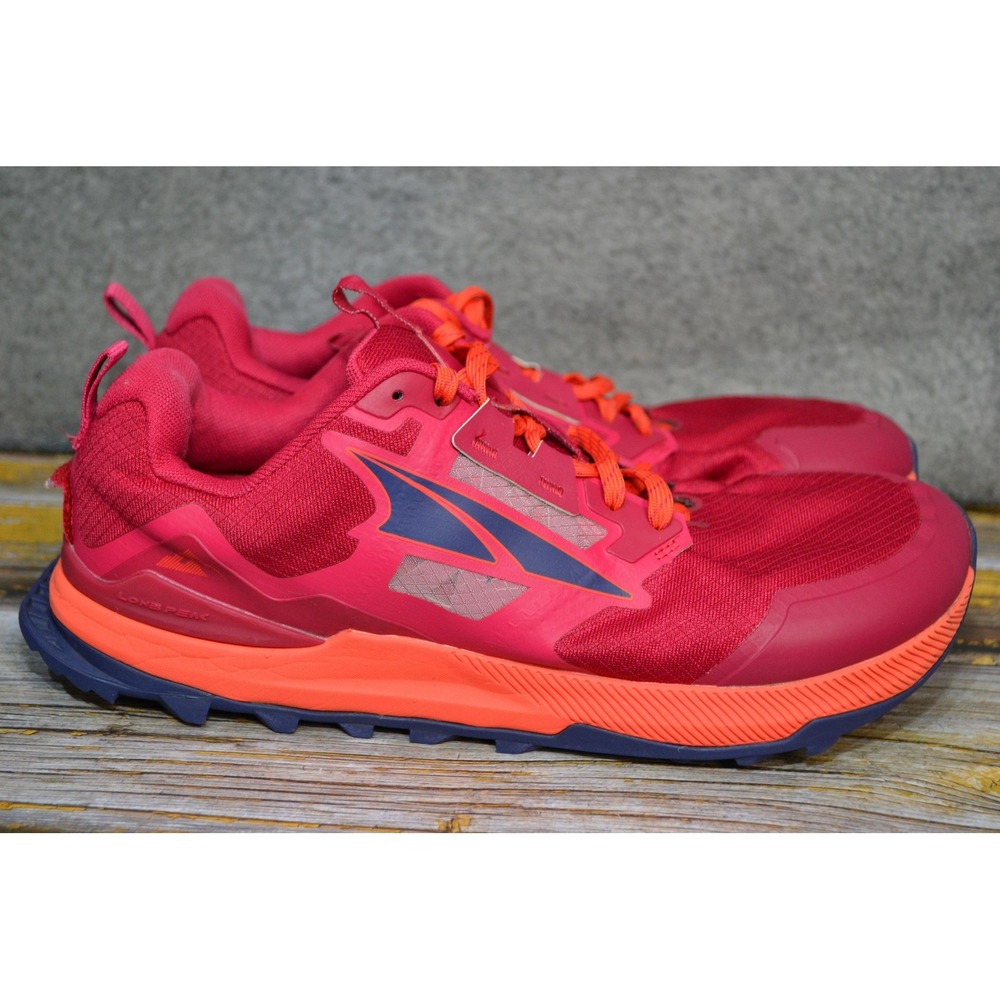 Altra Lone Peak 7 Shoes Womens 10 Dark Red Trail Running Athletic Sneakers
